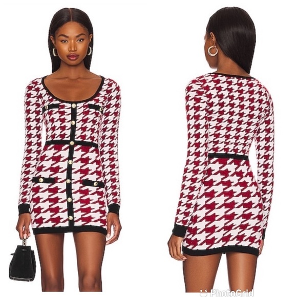 Majorelle Sherry Mini Dress in Red Multi NEW
